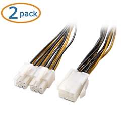 Cable Matters 2-Pack 6-Pin PCIe Power Splitter Y-Cable 6 Inches