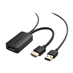 Cable Matters HDMI to VGA Adapter (HDMI to VGA Converter/VGA to HDMI  Adapter) in Black