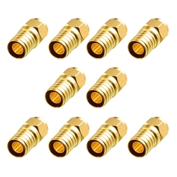 Cable Matters 10-Pack Coaxial F-Type Crimp Connector for RG6
