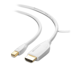 Cable Matters Mini DisplayPort to HDTV Cable in White