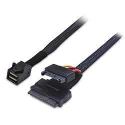Cable Matters Internal 12G HD Mini SAS SFF-8643 to U.2 SFF-8639 Cable with SATA power - 0.7m/2 Feet