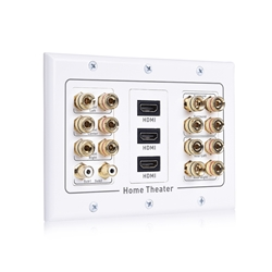 Cable Matters Triple Gang 7.2 Speaker Wall Plate with HDMI