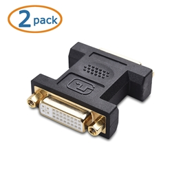 Cable Matters 2-Pack DVI Dual-Link (24+5 pin) Female Coupler