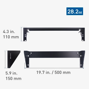 Vertical 2U Wall Mount Rack Patch Panel Bracket