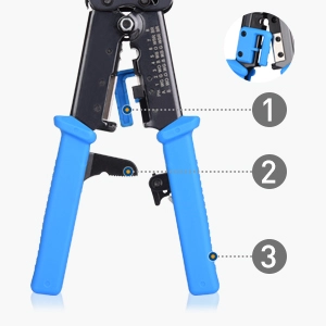 Cut, strip, and crimp the perfect Ethernet cable with the Cable Matters Modular Crimping Tool