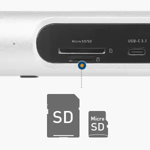 Hybrid Thunderbolt 3 Dock and USB-C Dock (USB C Hub and Thunderbolt 3 Hub) with Dual 4K 60Hz Video