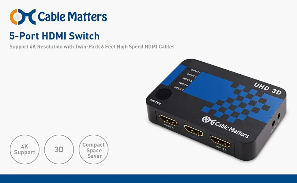 5-Ports HDMI Switch 