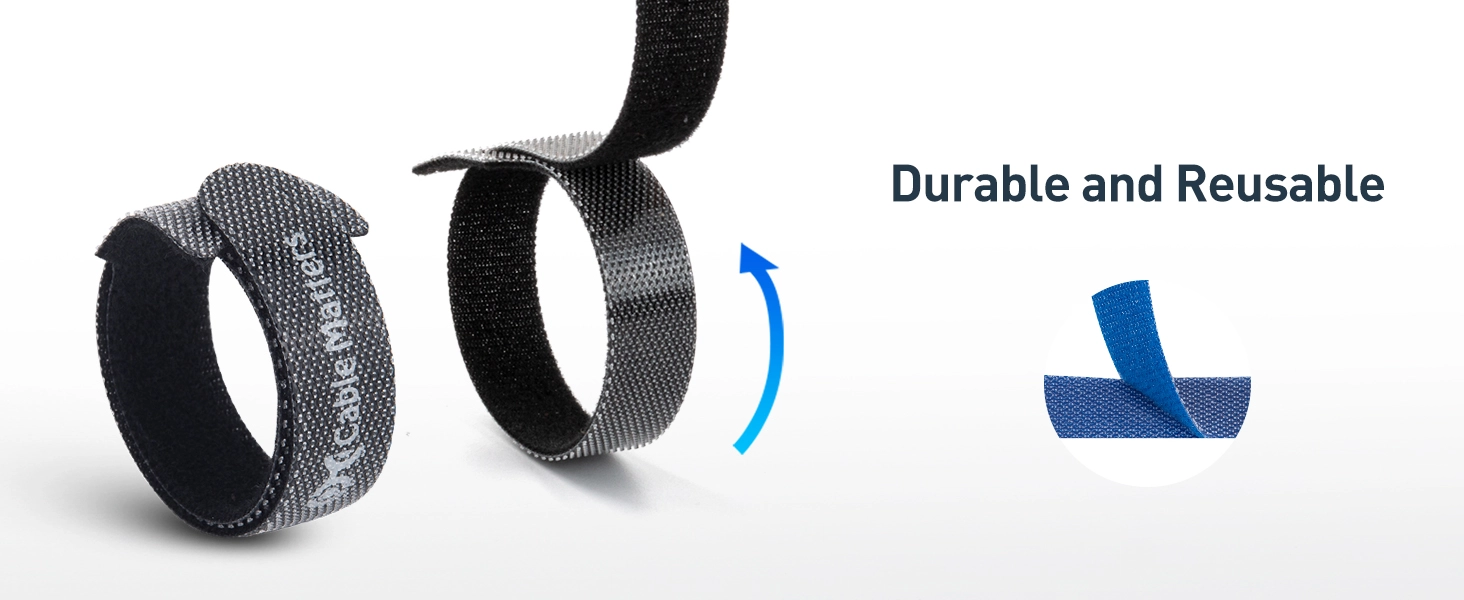 Hook-and-Loop Reusable Cable Ties