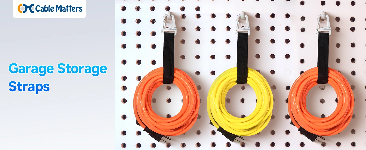 5-Pack, Garage Storage Straps, 16 x 1 in