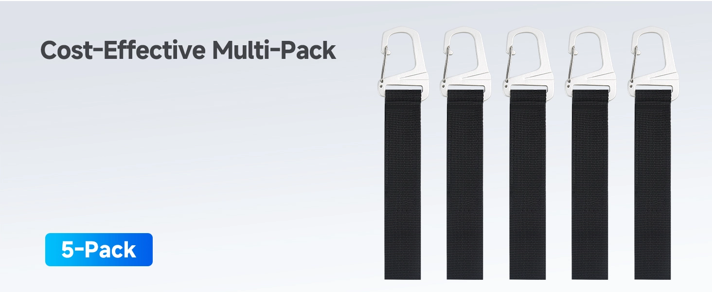 5-Pack, Garage Storage Straps, 16 x 1 in
