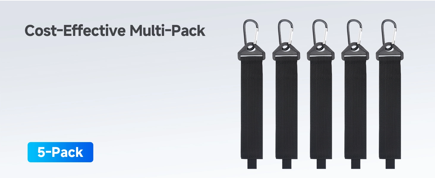 5-Pack, Heavy Duty Garage Storage Straps, 16 x 1.5 in