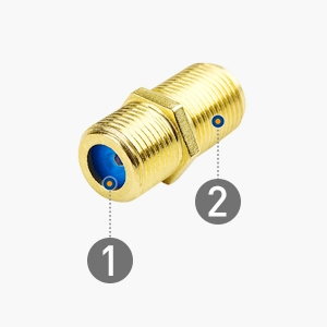   Cable Matters 10-Pack Gold Plated F-Type Coaxial RG6 Coupler…