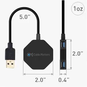 Cable Matters 4-Port Ultra-Mini USB Hub