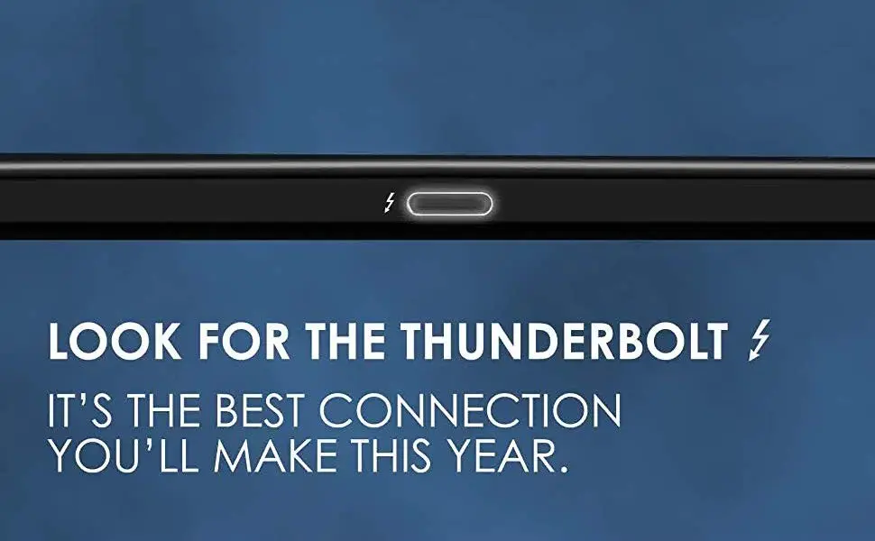 Look for the Thunderbolt logo