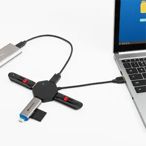 Cable Matters Ultra Mini 4 Port USB Hub (USB 3.0 Hub, USB 3 Hub)