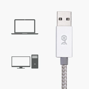 Cable Matters Premium Braided USB to 3.5mm Audio Adapter (USB Audio Adapter with Built in DAC Codec)