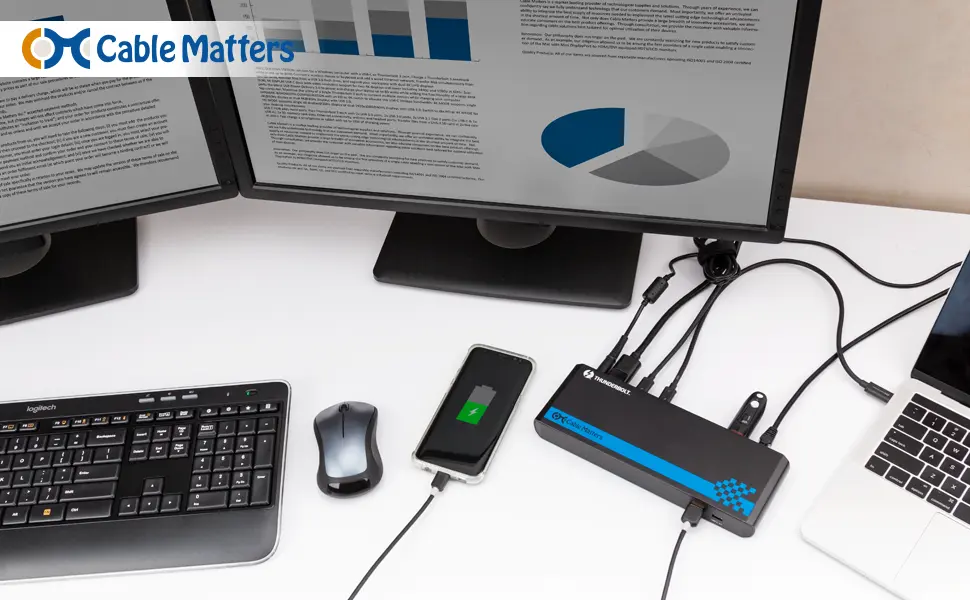 Certified Cable Matters Aluminum Thunderbolt 3 Dock