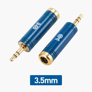 2-Pack Headphone Adapter Kit with 1/4 to 3.5mm Adapter and 3.5mm to 1/4 Adapter