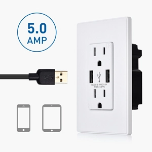 Dual 2 Amp USB Charging Ports