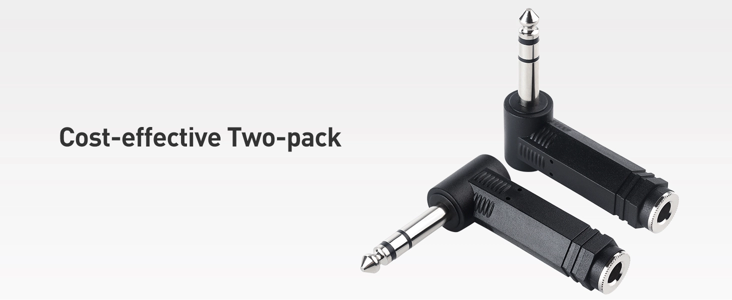  1/4 Right Angle  TRS Adapter