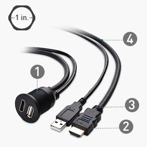 Cable Matters HDMI USB Extension Cable