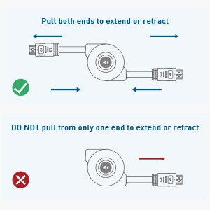 Cable Matters Retractable HDMI Cable with HDR and 4K Resolution Support