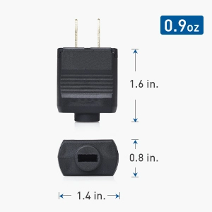 3 Pack 15A 125V 2 Prong Replacement Plug (NEMA 1-15P 2-Pole / 2-Wire Polarized Replacement Plug