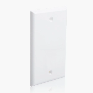 Cable Matters UL Listed 10-Pack Single-Gang Blank Wall Plate Cover in White