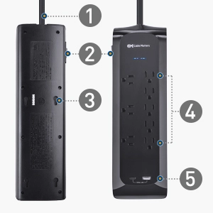 8-Outlet Surge Protector