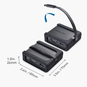 Cable Matters 7-Port Multiport Travel Dock with HDMI, DisplayPort & VGA