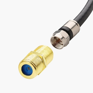   Cable Matters 10-Pack Gold Plated F-Type Coaxial RG6 Coupler…