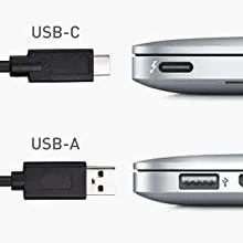 10Gbps USB 3.1 Gen 2 SSD External Hard Drive Enclosure (USB C Enclosure) with USB-C and USB-A