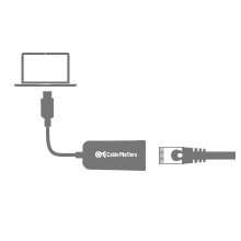 Cable Matters USB C to Ethernet Adapter (USB C to Gigabit Ethernet Adapter) in Black - USB-C and