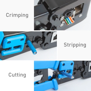 Cut, strip, and crimp the perfect Ethernet cable with the Cable Matters Modular Crimping Tool