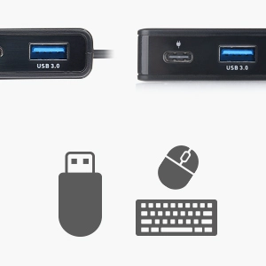 Cable Matters 7-Port Multiport Travel Dock with HDMI, DisplayPort & VGA