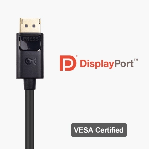 VESA Certified DisplayPort 1.4 Cable With Latch - Micro Connectors, Inc.