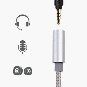 Cable Matters Premium Braided USB to 3.5mm Audio Adapter (USB Audio Adapter with Built in DAC Codec)
