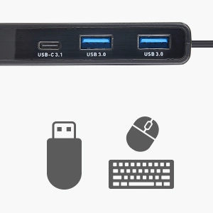  Cable Matters USB C Hub with Triple DisplayPort