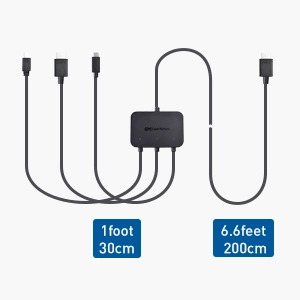 Cable Matters HDMI Cable AV Multiport Adapter with USB-C, Mini DisplayPort, and HDMI Connectivity