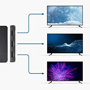 3-Port Mini DisplayPort 1.4 MST Multi-Monitor Hub