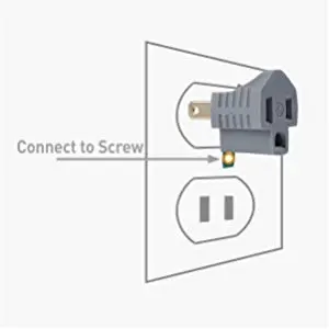 Polarized Grounding Adapter (3 Prong to 2 Prong Adapter) 