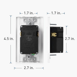 Tamper Resistant 15A Duplex Outlet with USB Charging up to 6-Amp Electrical Receptacle