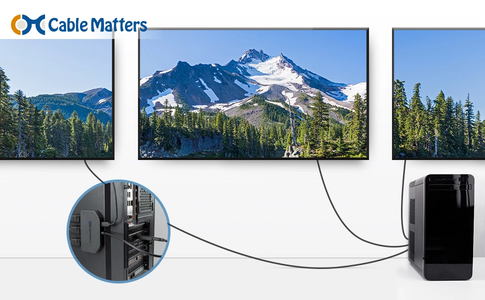 Mini DisplayPort / DisplayPort 1.4 hub