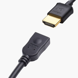 Cable Matters 2-Pack HDMI Keystone Jack Pigtail Cable in Black 8 Inches 