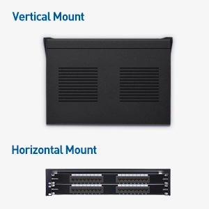 Vertical 2U Wall Mount Rack Patch Panel Bracket