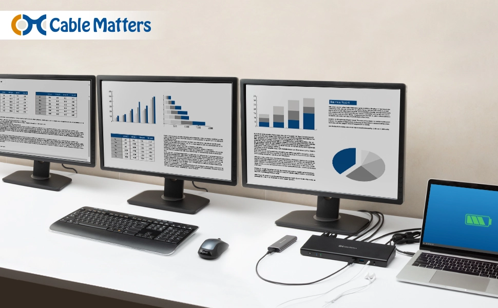 Triple Display Docking Station for Windows