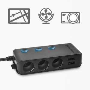 three port car charger