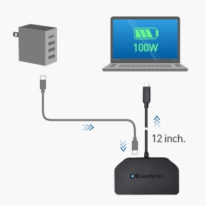 Triple 4K Mini DisplayPort Hub (Mini DisplayPort to DisplayPort Splitter) with Dual and HDMI 