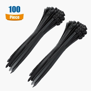 100-Piece 10-Inch Heavy Duty Nylon Cable Ties 