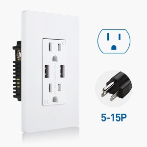 Computer Surge Protectors with 3X USB Charging Ports and Phone Mount